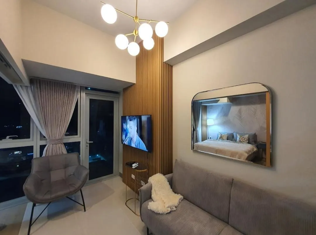 Modern 1 Bedroom In Bgc With Balcony Manila Fülöp-szigetek