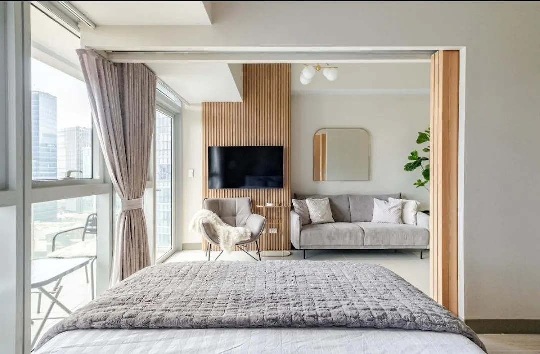 Apartmanhotel Modern 1 Bedroom In Bgc With Balcony Manila